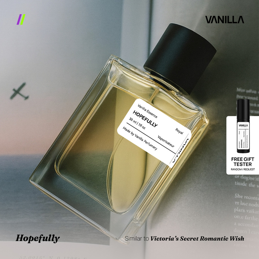 Hopefully - Vanilla Essence | Parfum Wanita Sweet Floral Fresh