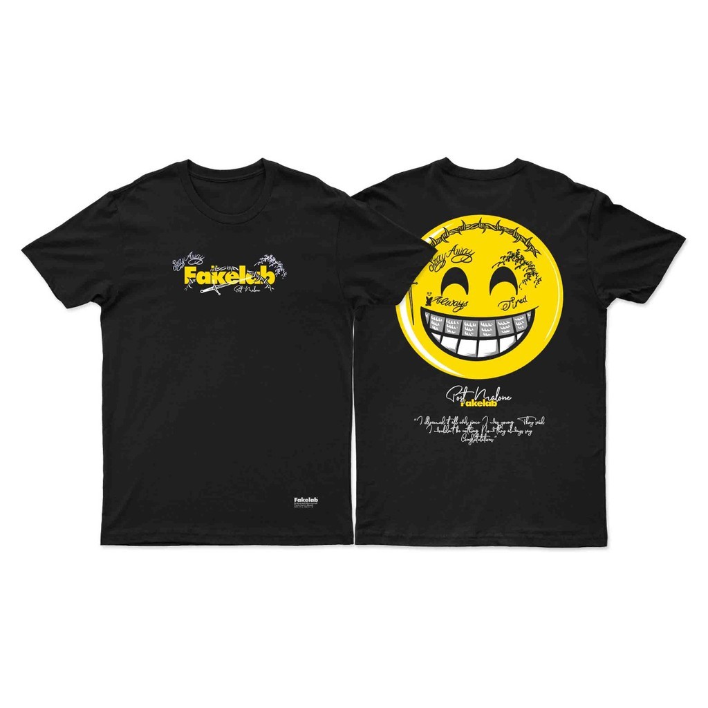 Fakelab Tshirt Malone Black / Kaos PostMalone / Ts