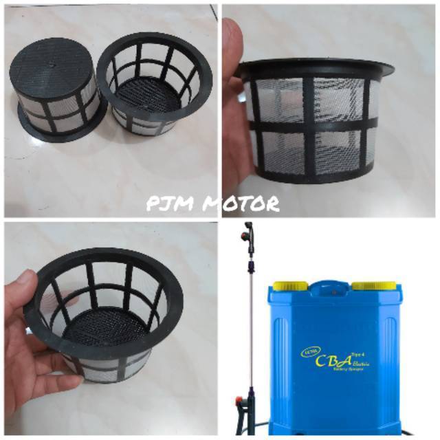 Saringan Tangki Sprayer Semprot Hama racun Elektrik baterai Aki Cba .