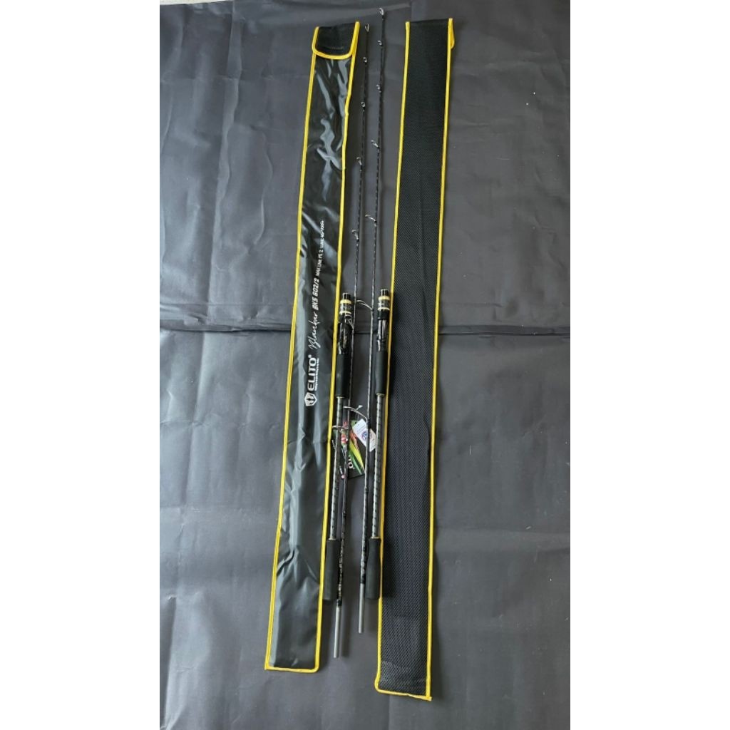 Joran Jigging Elito BLANKAR Ring Guide Full FUJI Hollow carbon Muscle full Xwrap super ringan carbon