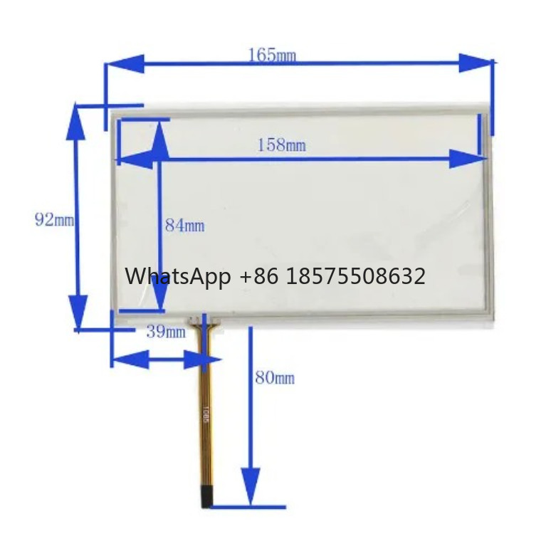 New 70 inch  4 wire 165*92mm Sensor Touch Screen gitizer For Pioneer AVHX4500DVD AVH X4500DVD