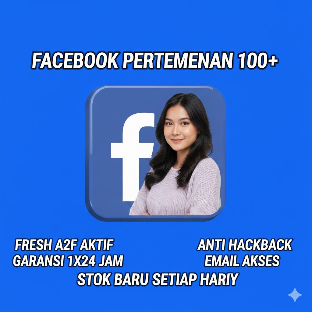 AKUN FACEBOOK TEMAN 100+ 2FA ON
