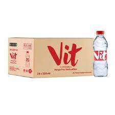 KHUSUS INSTAN Vit Botol Mini Kecil 330ml 24pcs Air Mineral 1 dus kardus box