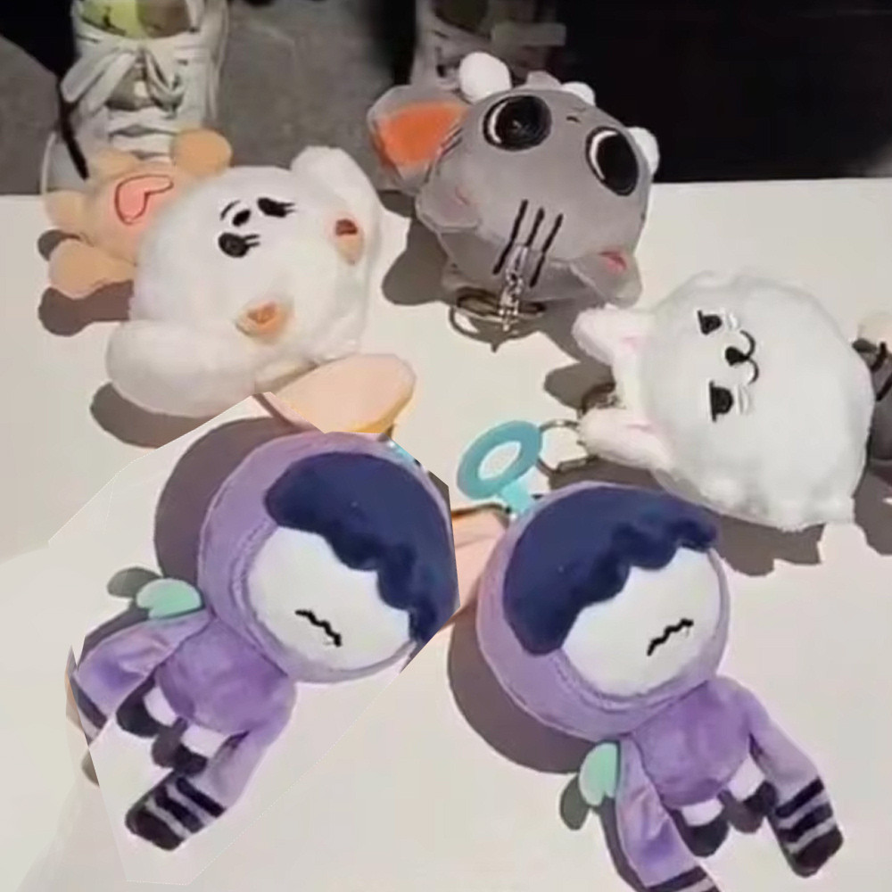 Trendy Singer Boy Band Dolls Cute YEONJUN Soobin Same Fluffy Doll Keyrings Alien Fox Wolf Rabbit Dol