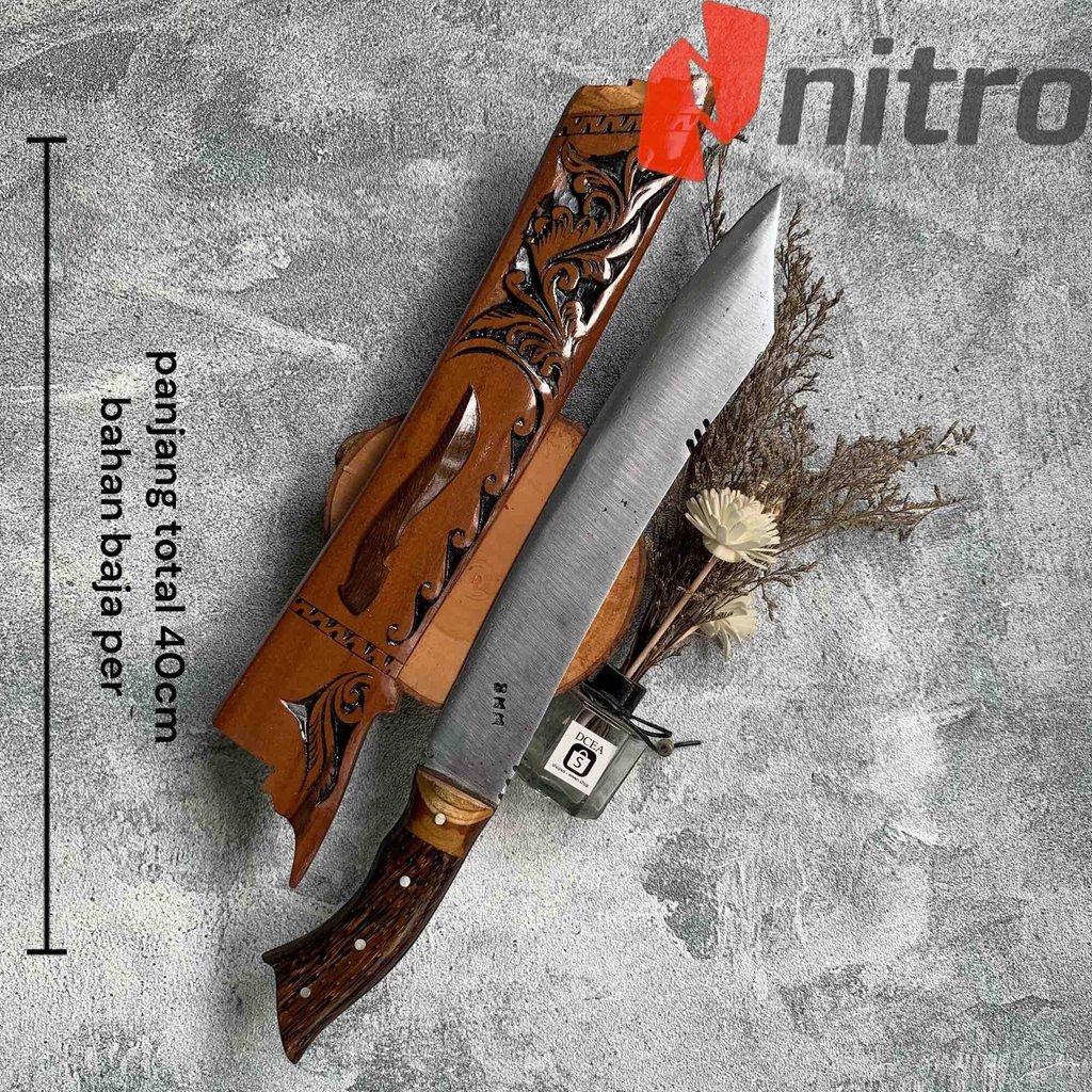 GOLOK PATIMURA UKIR KHUSU PEMOTONG KAYU DAN BAMBU KUALITAS SANGAT TAJAM ASLI CIBATU