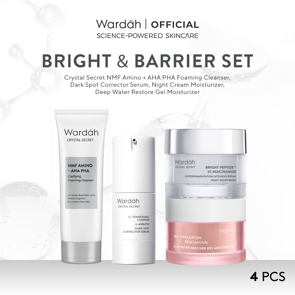 [PRE-ORDER ONLY] WARDAH Paket Essential - Serum + Moisturizer + Cleanser - Pentavitin Barrier Repair