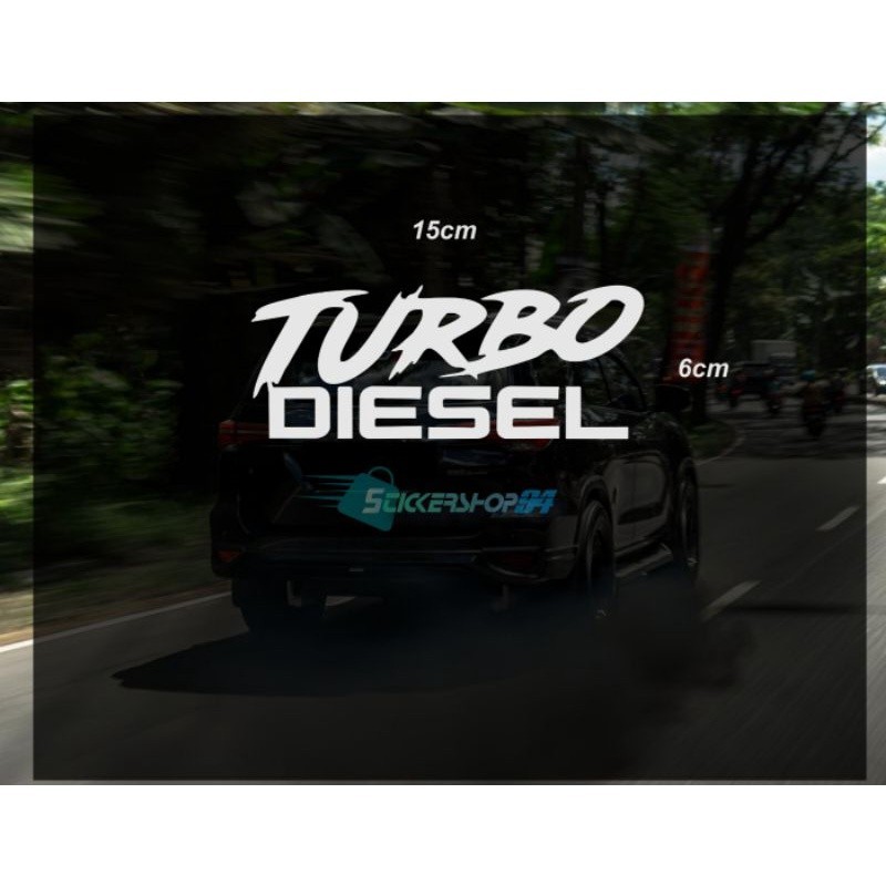 stiker mobil cutting turbo diesel