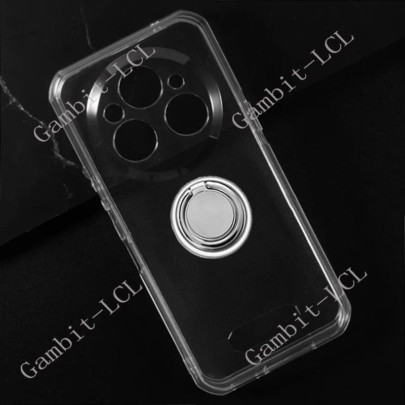 For Oukitel WP35 WP35 OukitelWP35 6.6" 2024 Back Ring Holder Bracket Phone Cover TPU Soft Silicone C