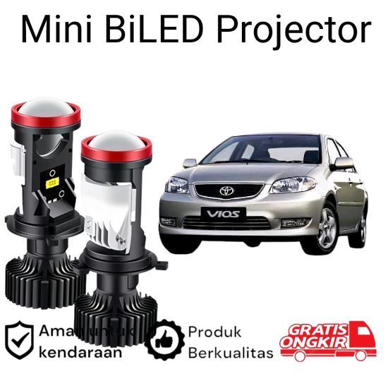 2pcs Lampu Utama LED H4 Projector High Power Mobil Toyota vios gen1 Koko