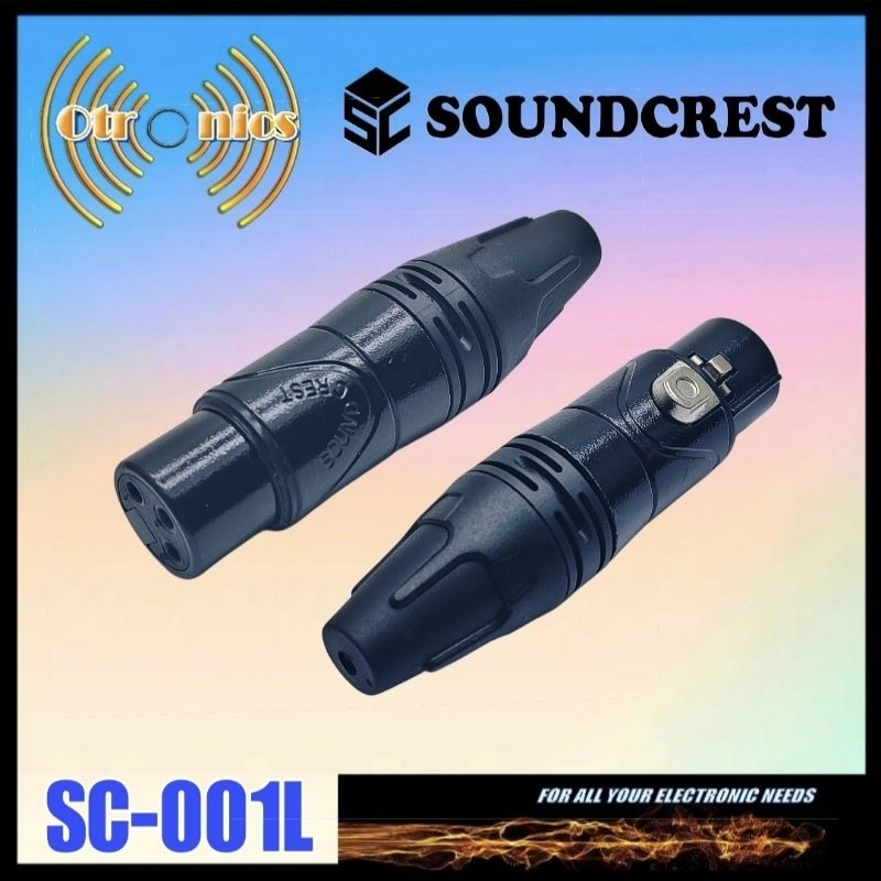 Jack XLR Canon Female Soundcrest SC-001L BLACK