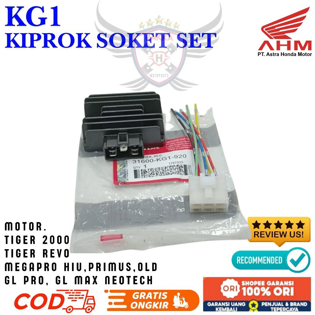 KG1 ORIGINAL KIPROK + SOKET HONDA TIGER 2000, KIPROK SOKET HONDA MEGAPRO HIU PRIMUS, KIPROK SOKET HO