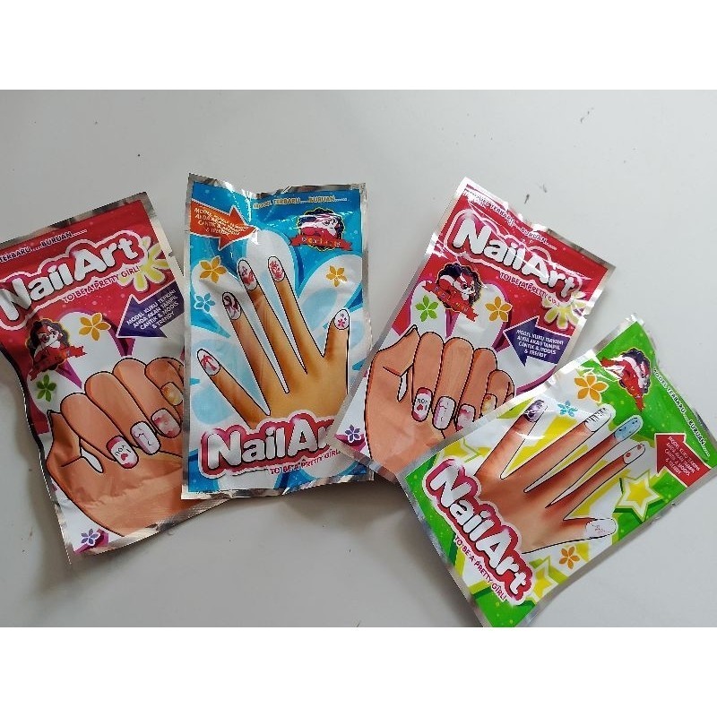 GMJ STIKER KUKU NAIL ART 1 PACK isi 20 PCS GMJ