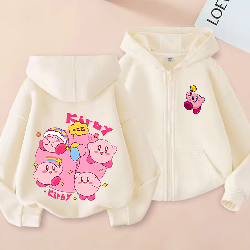 Jaket hoodie Kirbys Coat for unisex pria wanita