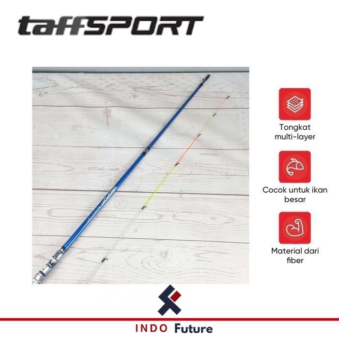 TAFFSPORT Spartacus 180 Joran Pancing Spinning Carbon 2 Segments 1.8M