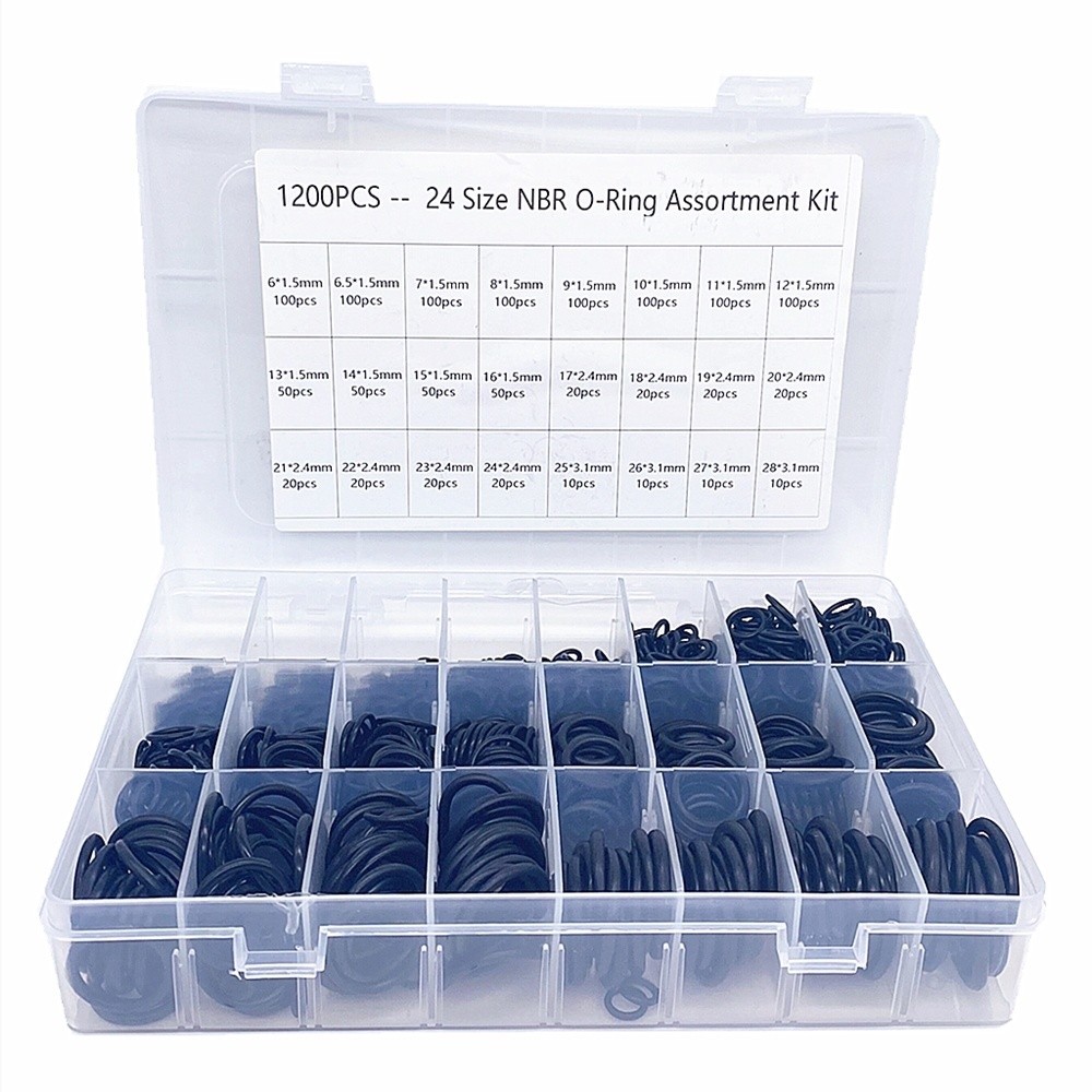 1200pcs Karet O Ring Karet Seal O Ring Kit Karet O Ring Rubber O Ring HNBR O Ring