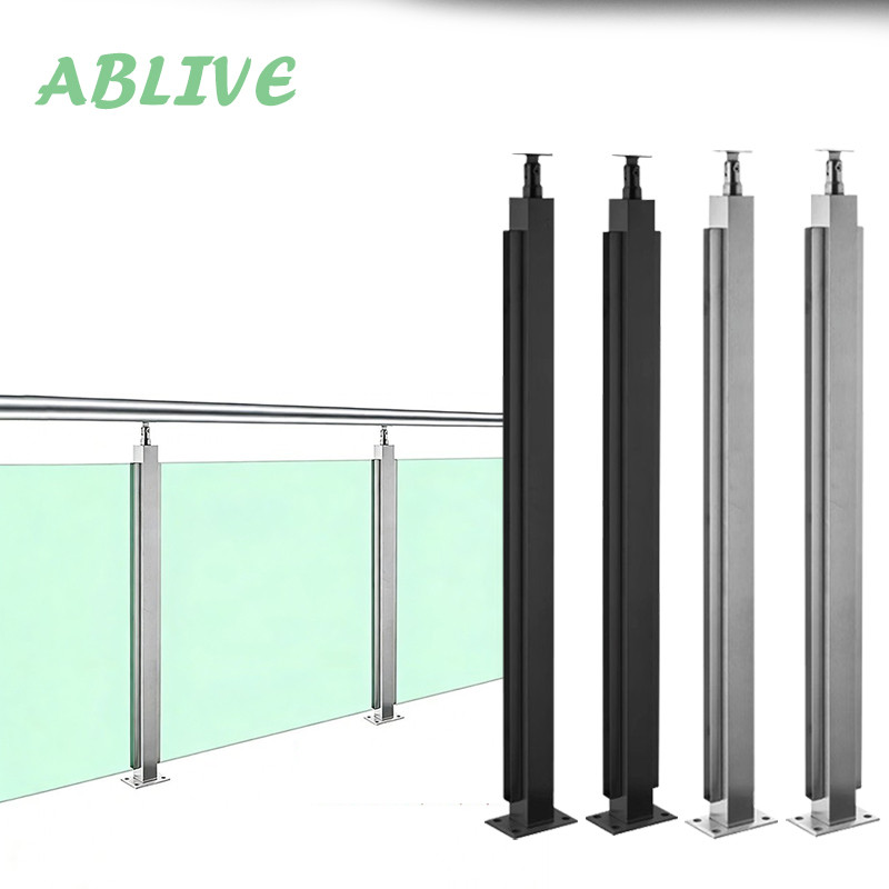 Tiang Railing Kaca Sus 201 Railing Tangga Kaca Stainless