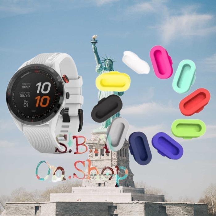 Anti Dust Debu Air Port Cover Charger Garmin Approach S70 S60 S62 Penutup Cas Jam Vivoactive Venu Fe