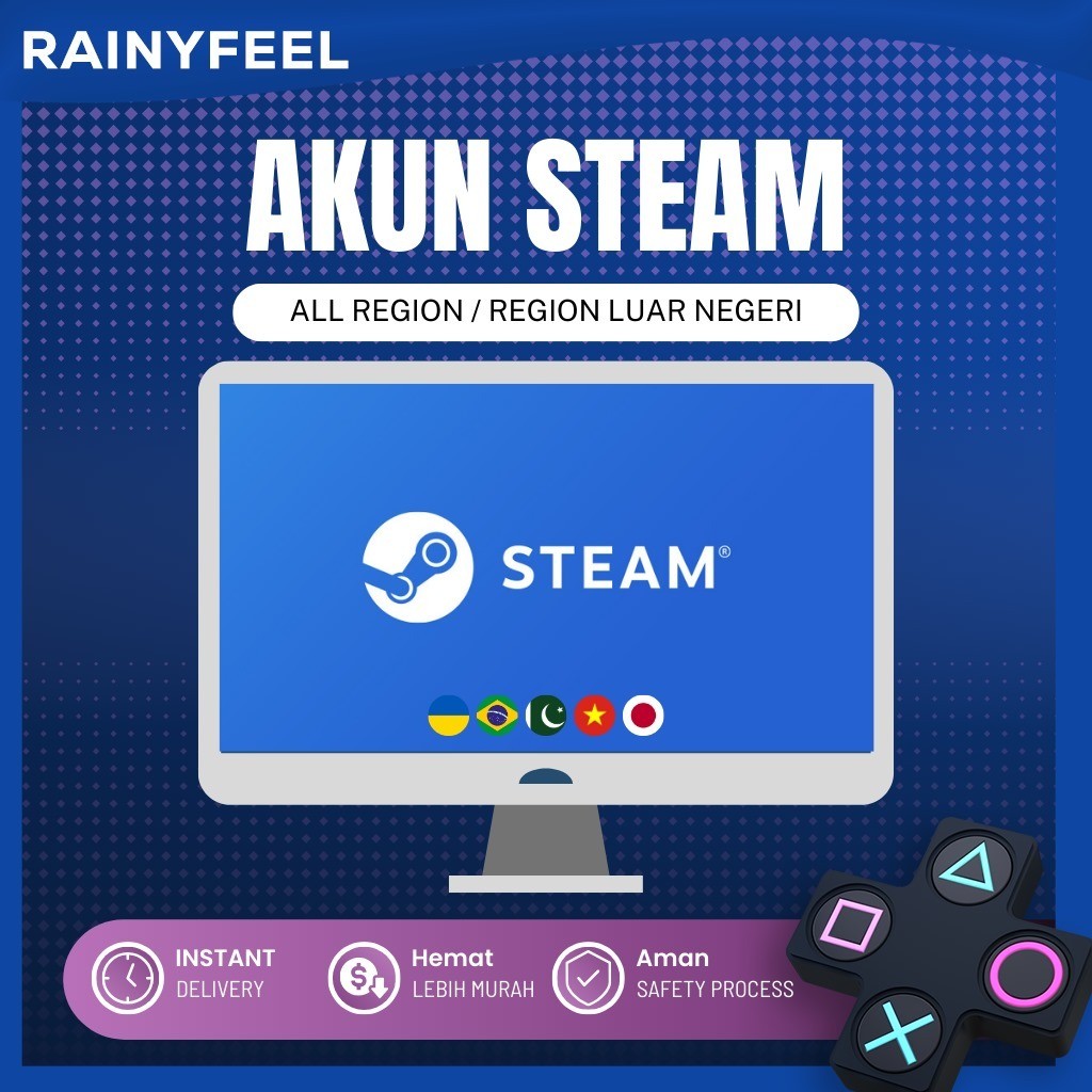 ALL AKUN STEAM FRESH REGION LUAR / STEAM ACCOUNT