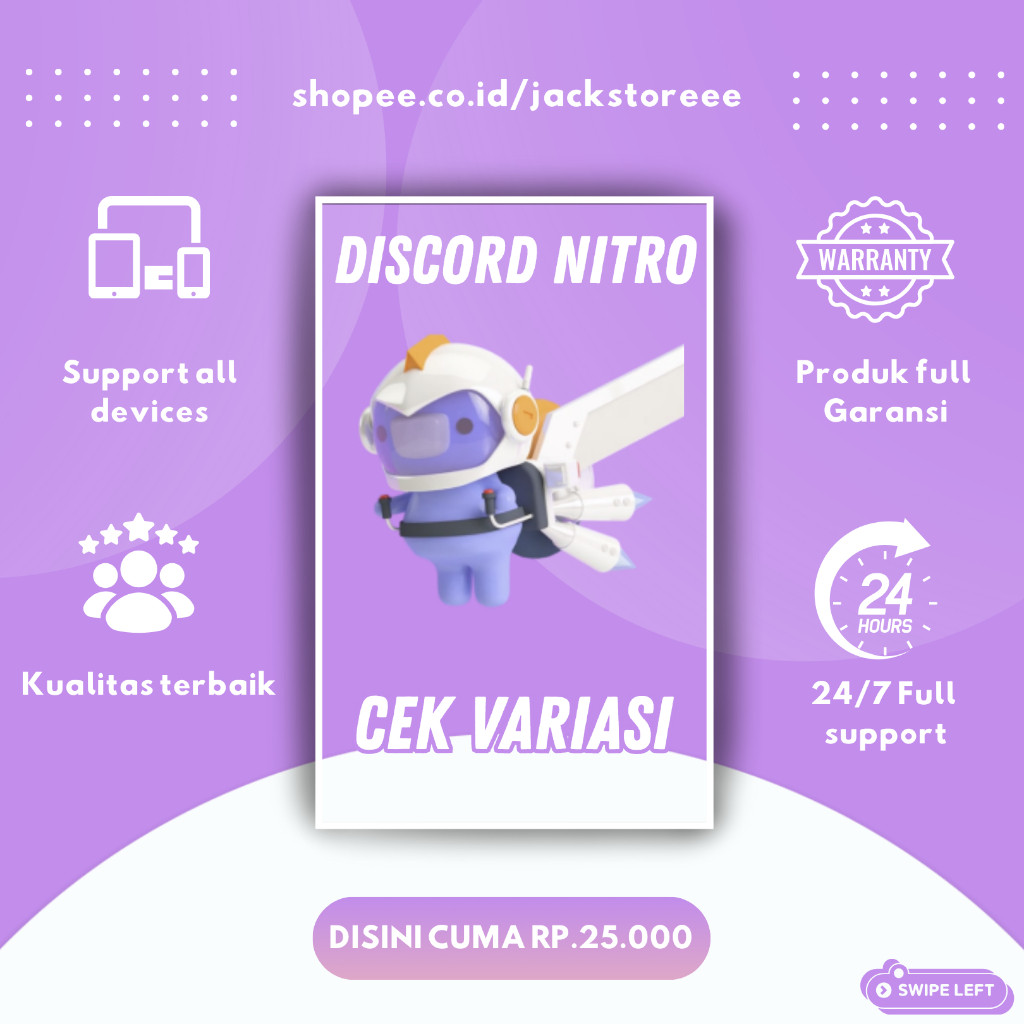 Discord Nitro Boost Promotion Code 3 Bulan Legal