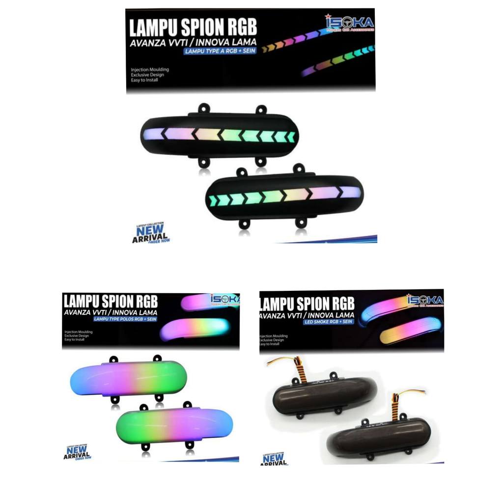 LAMPU SPION MOBIL AVANZA VVTI 2005-2011/INNOVA 2005-2011 MODEL RUNNING RGB