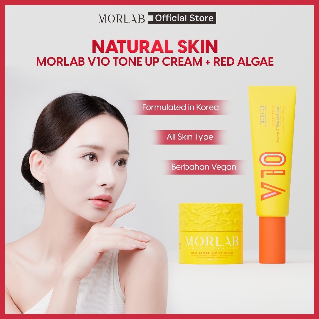 NATURAL SKIN - MORLAB V10 TONE UP CREAM + MORLAB RED ALGAE