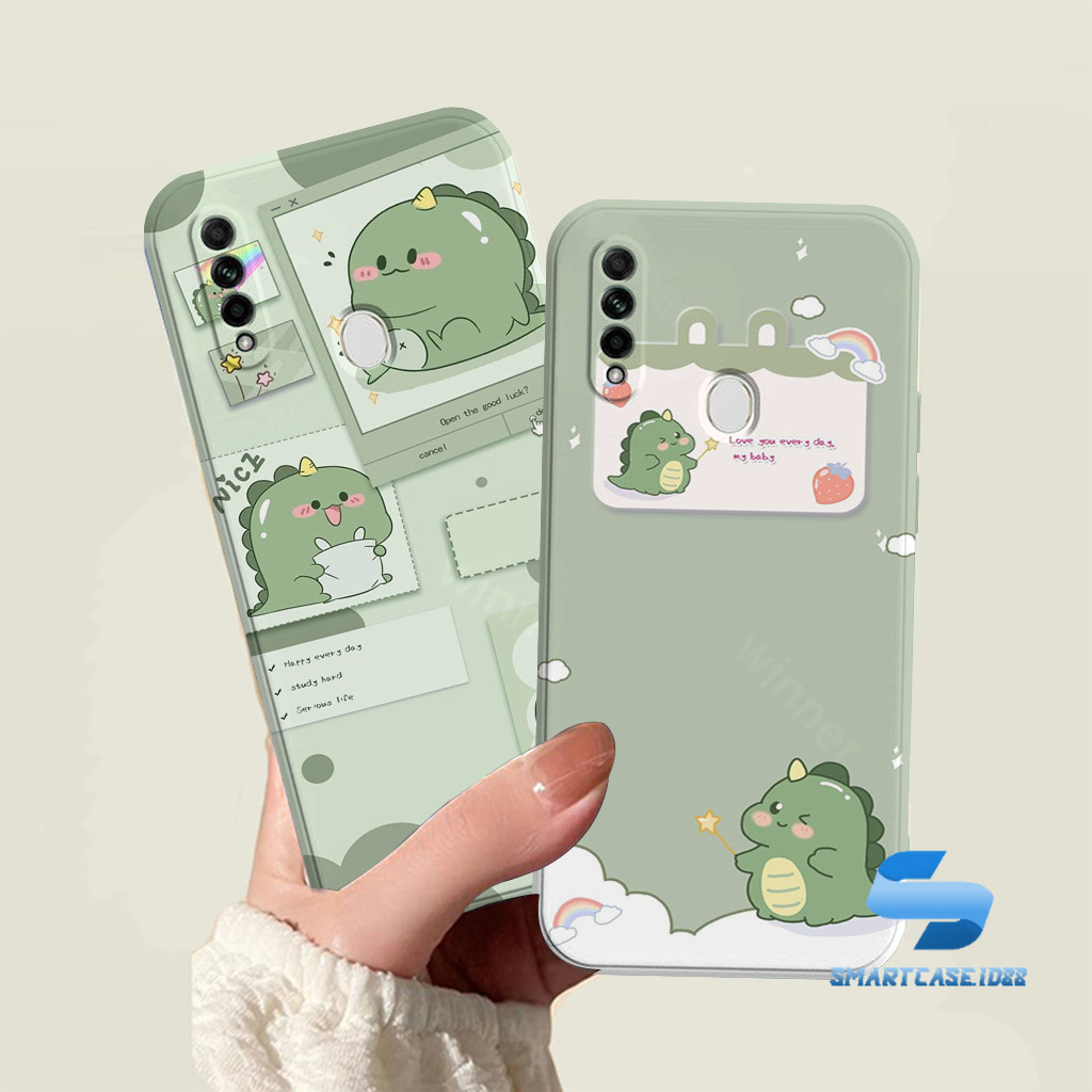 Case Oppo A31 2020 - Silikon Oppo A31 2020 - Softcase Pro Camera Square Edge Motif Dino Cute
