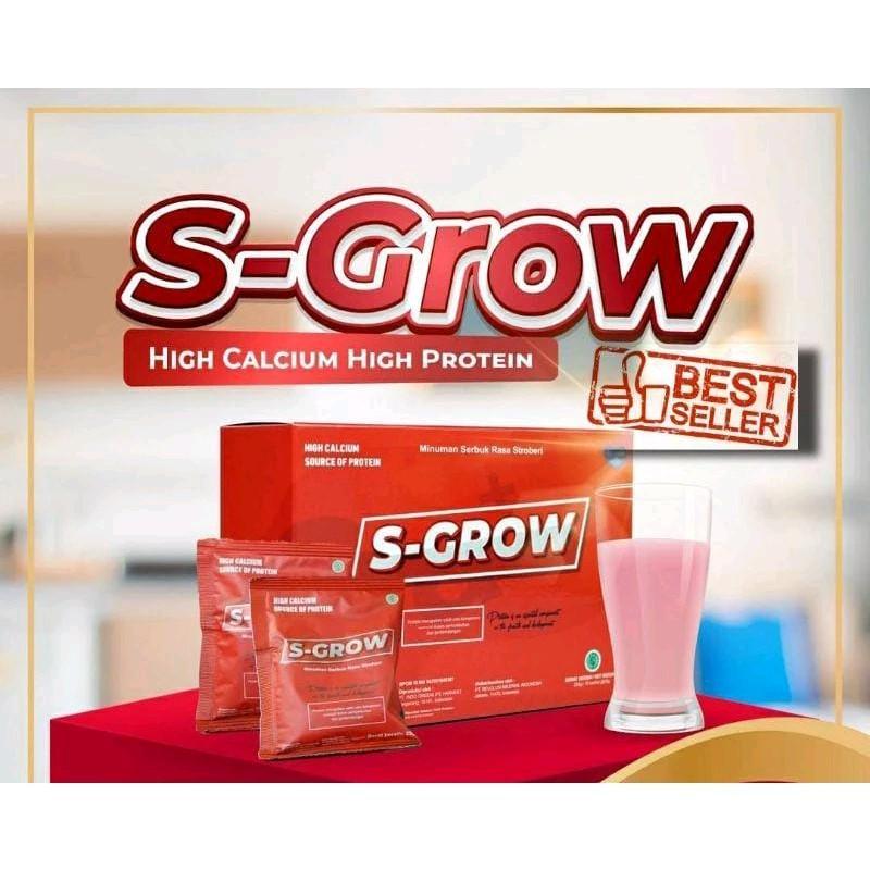 S GROW SUSU PENINGGI BADAN ORIGINAL 1 BOX ISI 10 SACHET