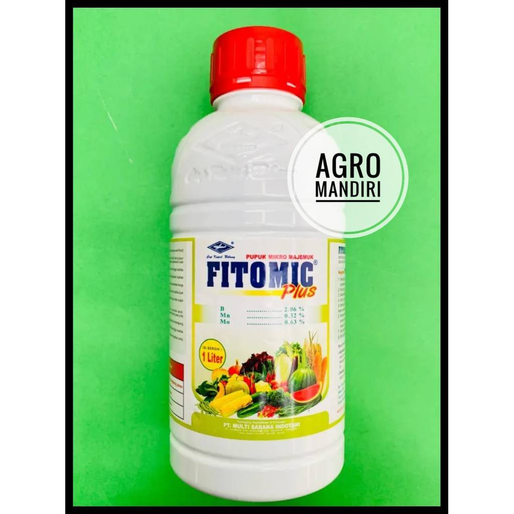 Fitomic Plus 1 Liter Pupuk Mikro Lengkap Kalsium Boron NPK Besi Mangan