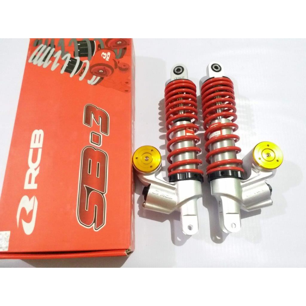 SHOCK BELAKANG AEROX 155 TABUNG MERK RCB SB3 MERAH