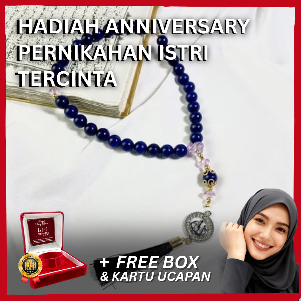 Wearmoura Tasbih Premium Elegan – Kado Anniversary Pernikahan dari Suami untuk Istri + Box Eksklusif