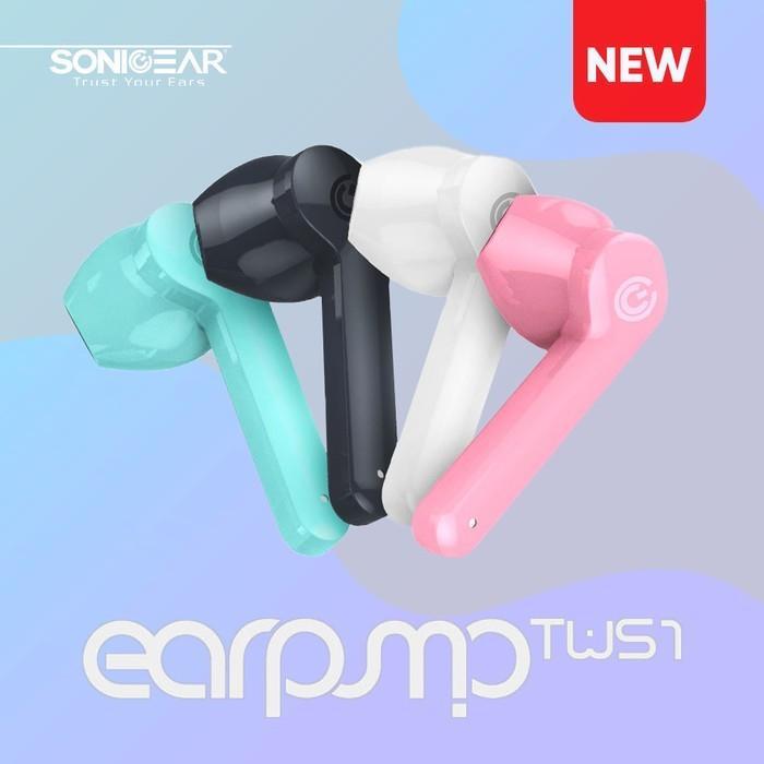 TWS bluetooth Sonic gear Earpump TWS 1 Black True Wireless Stereo Bluetooth V5 Garansi Resmi