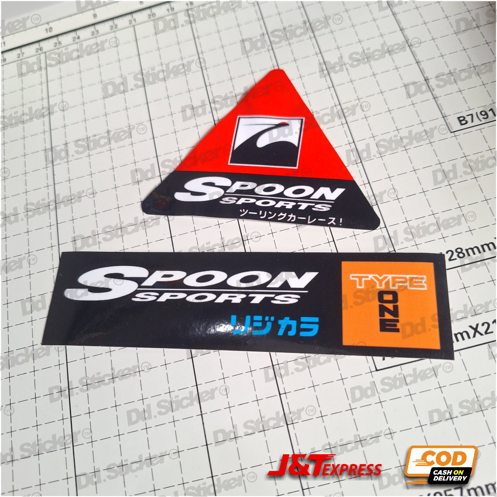 stiker spoon sport JDM