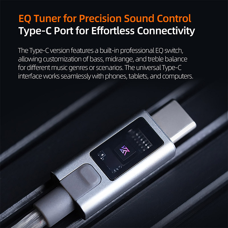 KZ M2 Headphone Cord Dual Mic Silver Plated Cable TypeC/3.5MM Upgrade Cable Earphone Cable Headset W