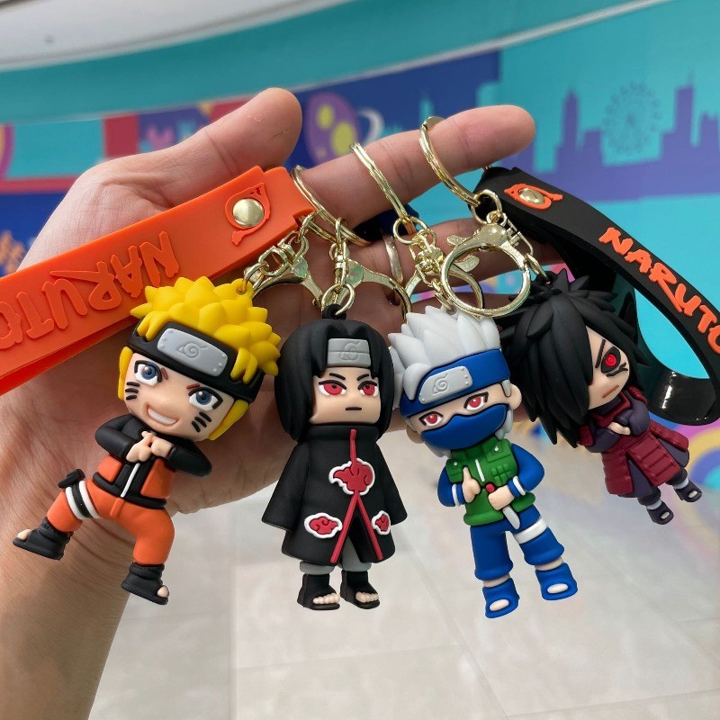 KRATOS Store Naruto cartoon keychain Hatake Kakashi character keychain cartoon pendant bag car key d