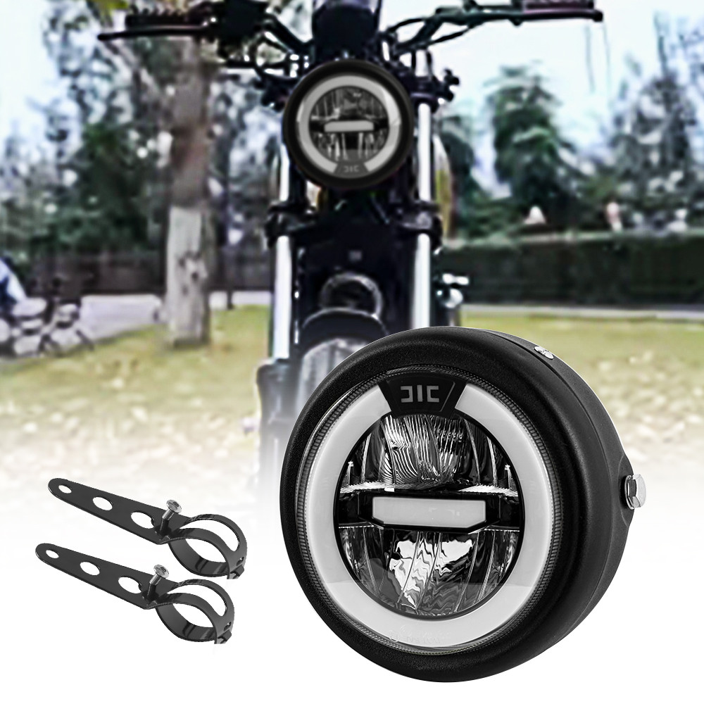 Motorcycle 6.5 Inch LED Headlight High Low Beam Round Headlamp  For BMW R1200GS K100RS R100RS R1200C