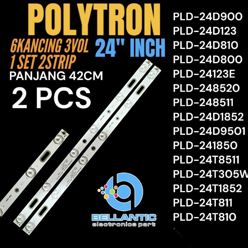 BACKLIGHT TV LED POLYTRON 24 INCH PLD24D900-PLD24D123-PLD24D810-PLD24D800-PLD24 123E-PLD24D8520-PLD2