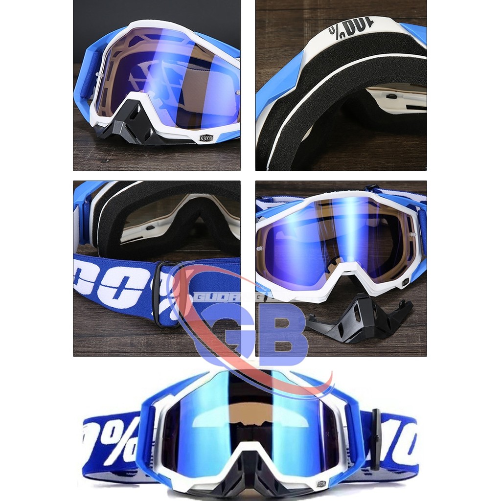 ORI KACAMATA GOGGLE 100% HELM TRAIL JPX KLX CRF MOTOCROSS SUPERMOTO TRABAS KEREN TAFFWARE OFFICIAL