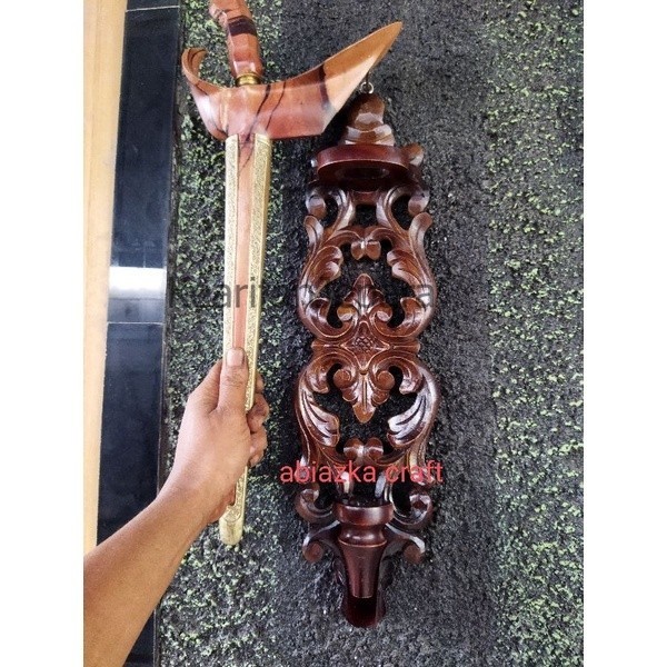 blawong pusaka dudukan pusaka  classik murah paling lengkap  bahan kayu jati -LeluhurAntik-
