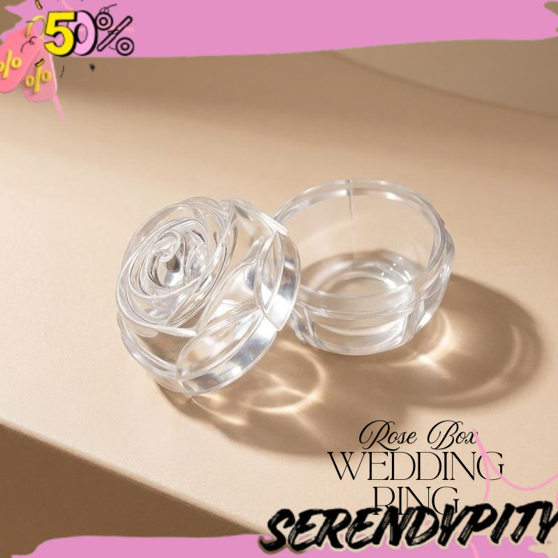 READY Box Cincin Pernikahan Aksesoris Kalung Gelang Rosario Perhiasan Wedding Ring Organizer Akrilik