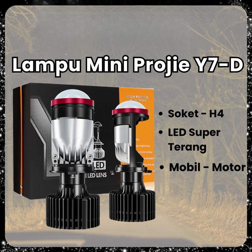 Foglamp Avanza Xenia 2007–2011 2PCS + Lampu LED H4 Mini Projector Y7D Super Bright