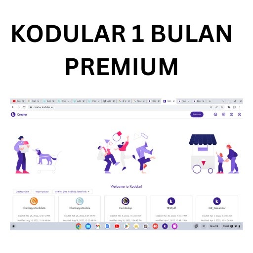 Kodular Creator Langganan 1 Bulan Premium