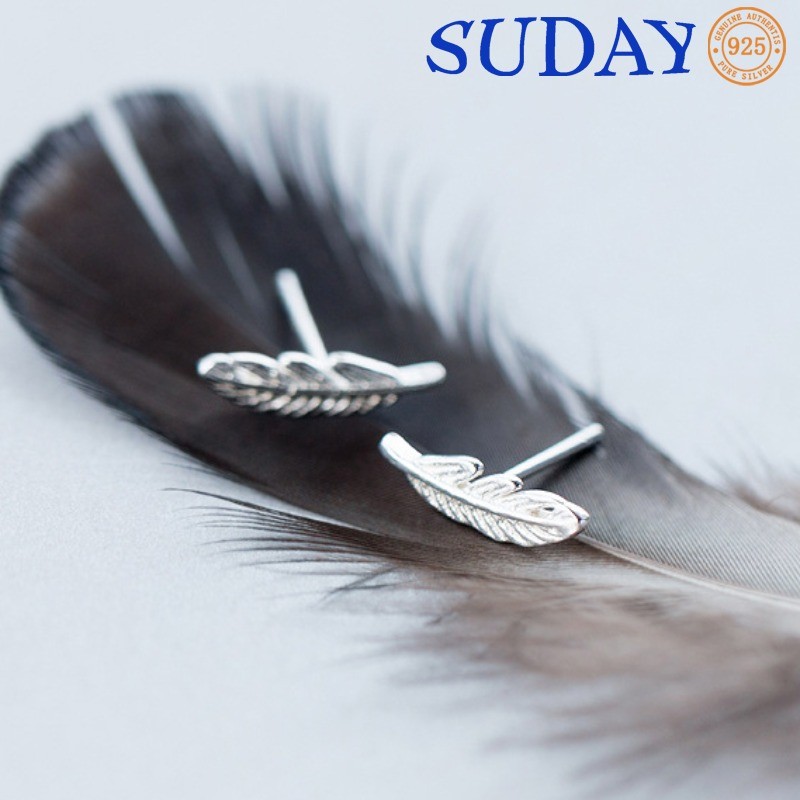 SUDAY Anting Tusuk Bulu Gaya Korea Chic  Anting Wanita