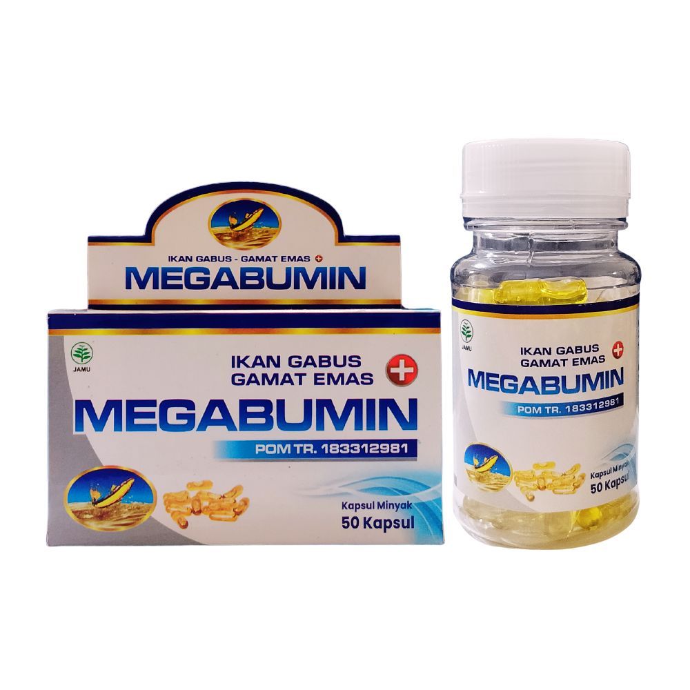 Megabumin Minyak Ikan Gabus 50 kapsul