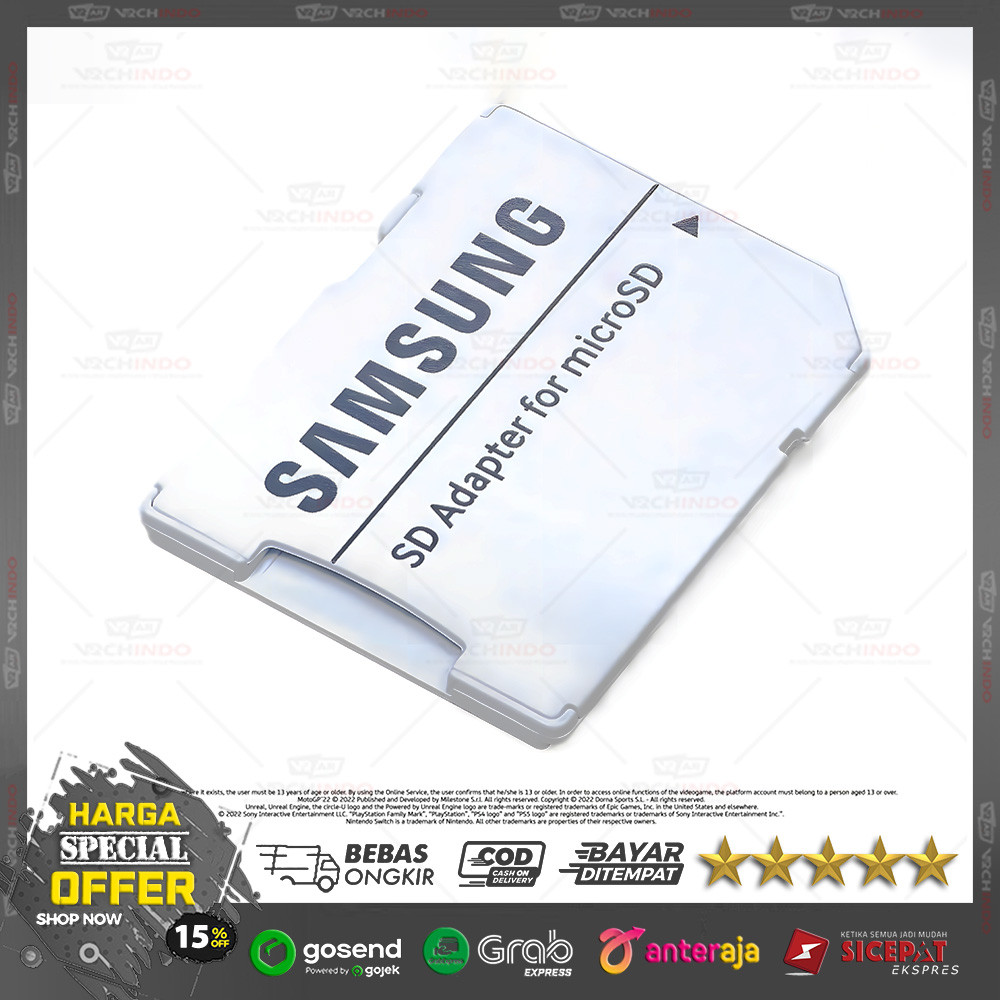Adapter Micro SD Memori Card  Samsung / Adaptor MicroSD Memory Card Connector Samsung / Converter Go