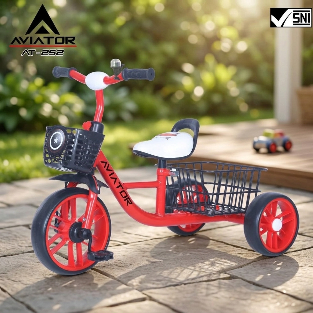 Sepeda Roda 3 | Sepeda Anak Roda 3 Umur 2 Tahun | Sepeda Anak Laki Laki - Aviator AT-252 Toys Driver