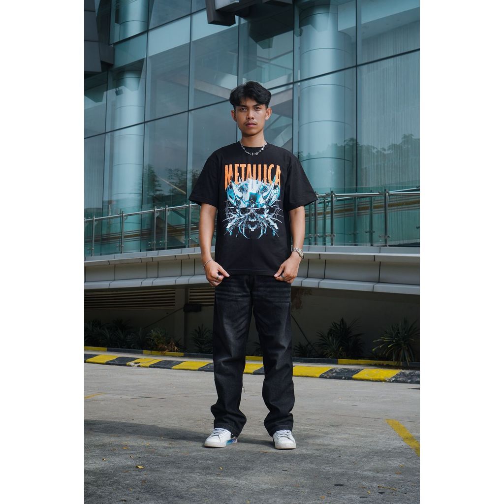 SCAPP | METALLICA SUMMER  TOUR | OVERSIZED TEE Baju Kaos Unisex