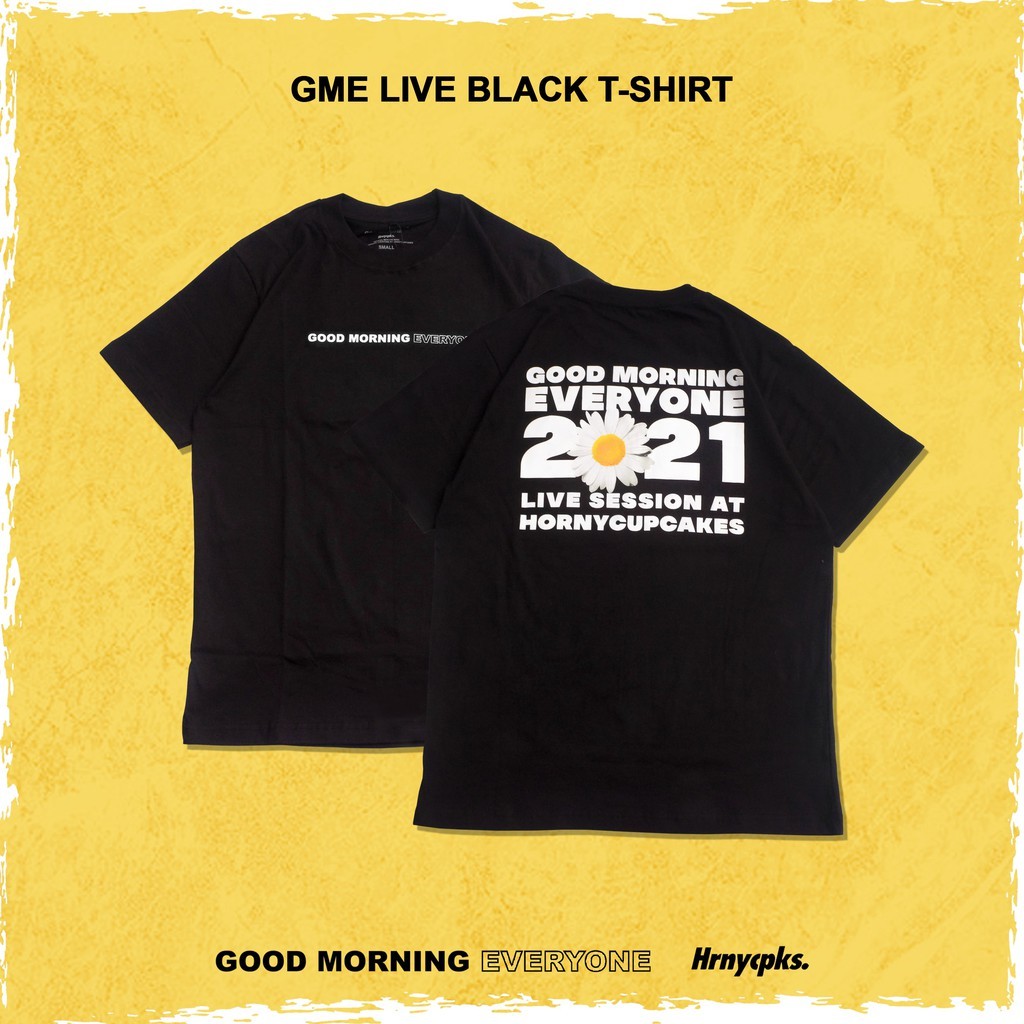 Hornycupcakes X Gme - Live Black T-shirt