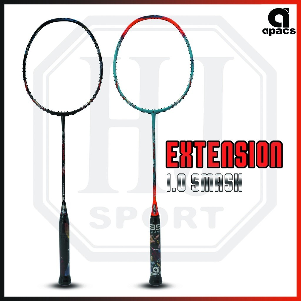 Raket Original Apacs Extension 1.0 Smash Bonus Senar dan Tas Badminton