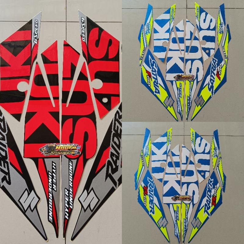 Striping Satria raider Fu fi 2019 2020 injeksi gp series biru