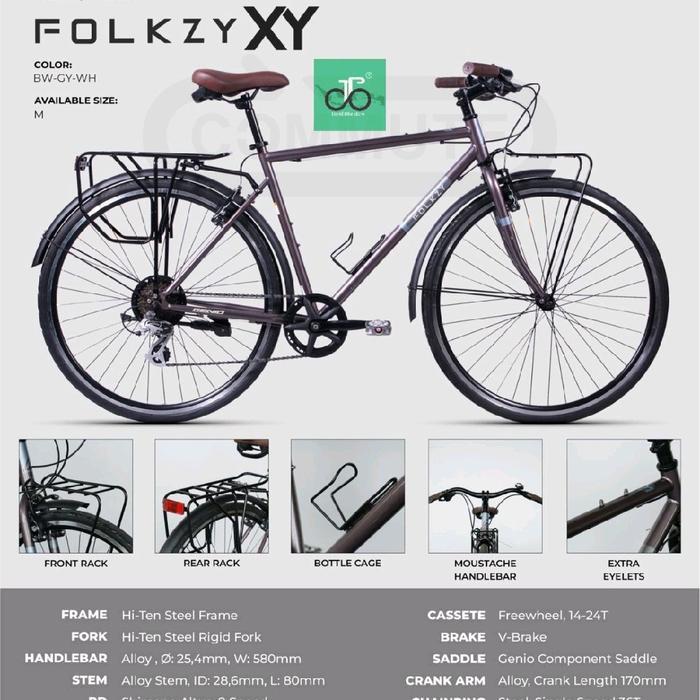 Sepeda Touring Gravel Genio FOLKZY XY Terbaru Road Commuter